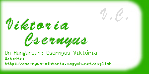 viktoria csernyus business card
