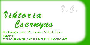 viktoria csernyus business card